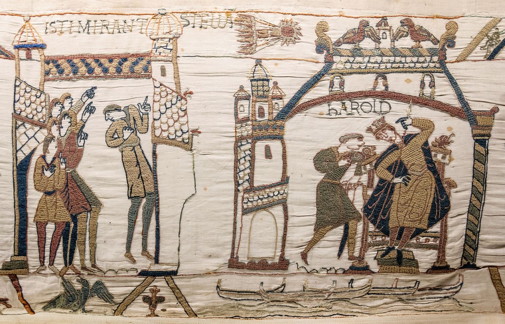 Bayeux_Tapestry_32-33_comet_Halley_Harold