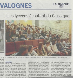 photo article manche libre orchestre de normandie