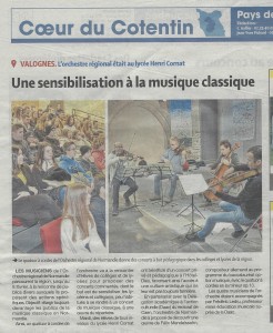 photo article presse de la manche orchestre de normandie