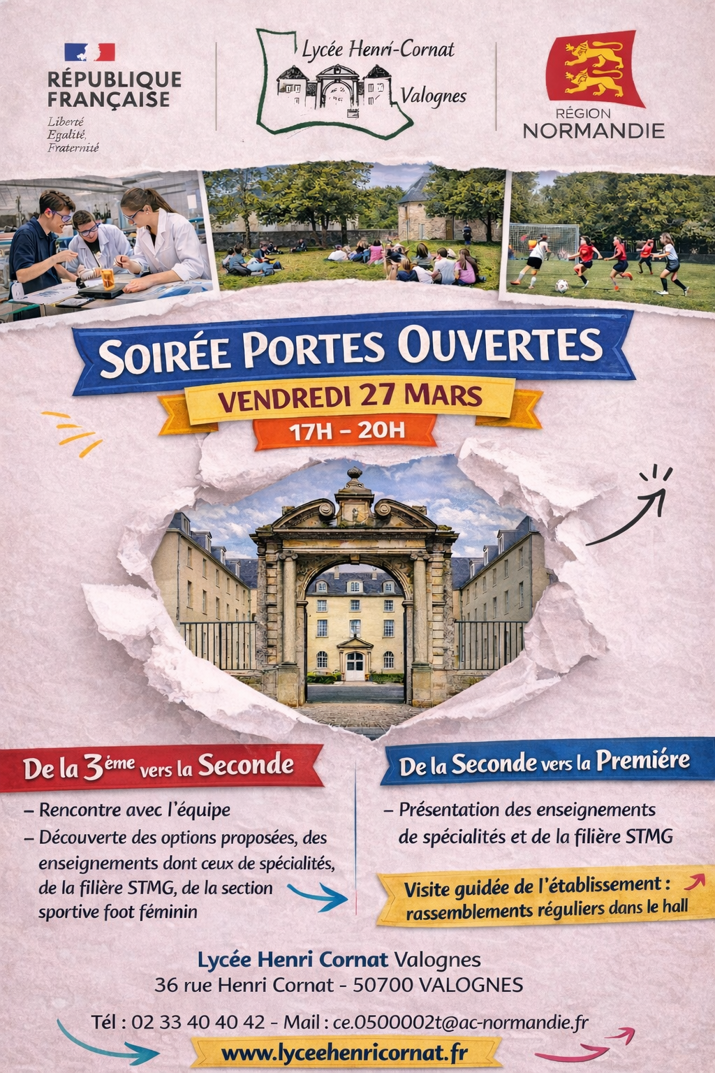 Soirée portes ouvertes au lycée Henri Cornat